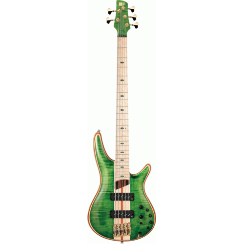 IBANEZ SR5FMDX EGL PREMUM 5 String Electric Bass Guitar with Gig Bag Emerald Green Low Gloss