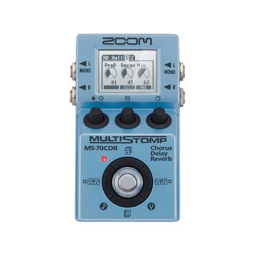 ZOOM MS-CDR MULTISTOMP Chorus Delay Reverb Guitar Effects Pedal