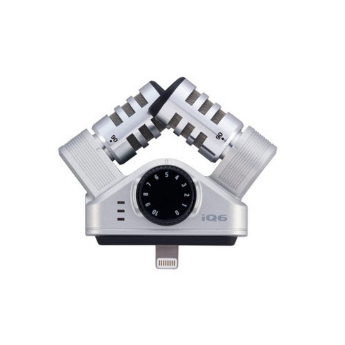 ZOOM IQ6 XY Stereo Professional Microphone with a Lighting Connector