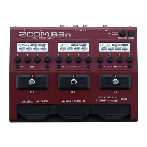 ZOOM B3N Bass Effects and Amp Simulator