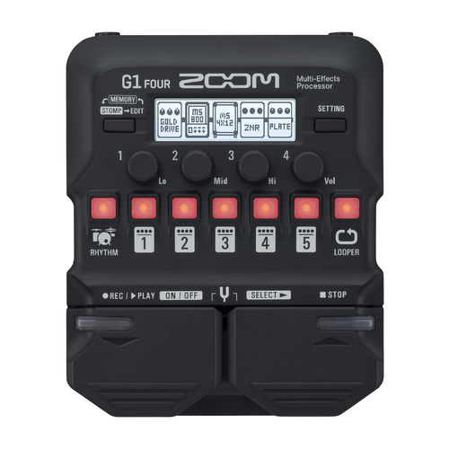 ZOOM G1FOUR Guitar Multi Effects Pedal