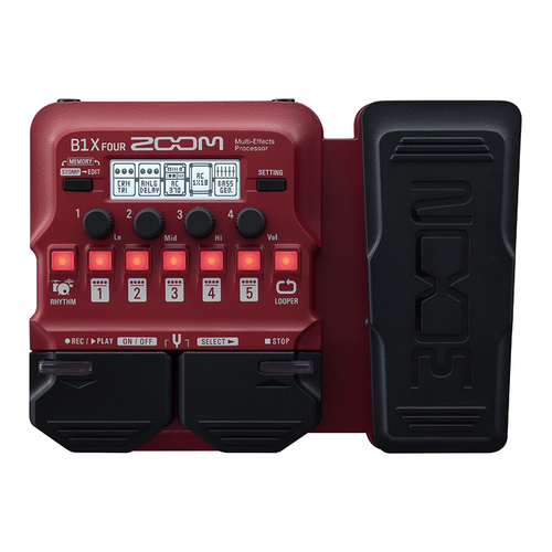 ZOOM B1X FOUR Bass Guitar Effects Pedal