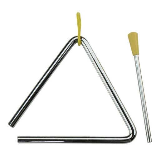 DRUMFIRE 07 INCH TRIANGLE with Beater in Chrome DFP-T7-CHR