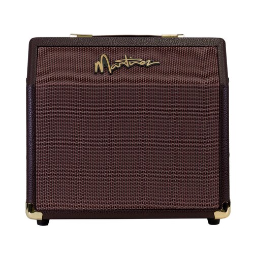 MARTINEZ 15 Watt Retro-Style Acoustic Guitar Amplifier with Chorus in Brown Vinyl MAE-15C-BRN