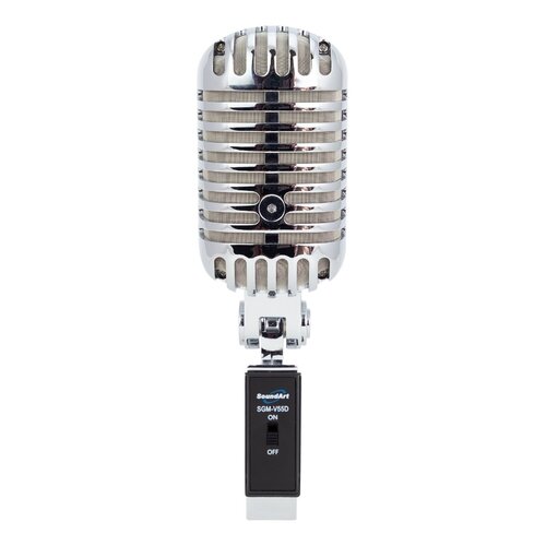 SOUNDART VINTAGE Dynamic Microphone in Chrome with Deluxe Carry Case