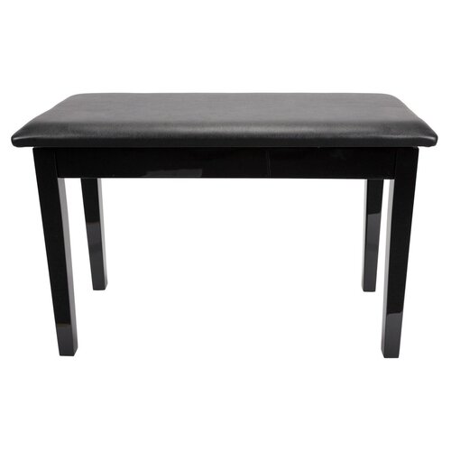 CROWN Duet Piano Stool with Storage Compartment in Black