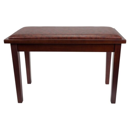 CROWN Duet Piano Stool Deluxe Timber Trim with Storage Compartment in Walnut