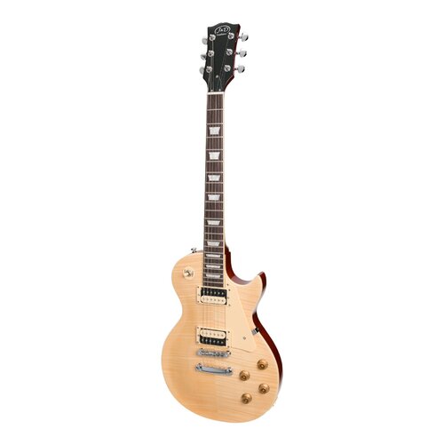 J&D LUTHIERS CUSTOM 6 String Les Paul Style Electric Guitar in Natural JD-LP2-NA/C