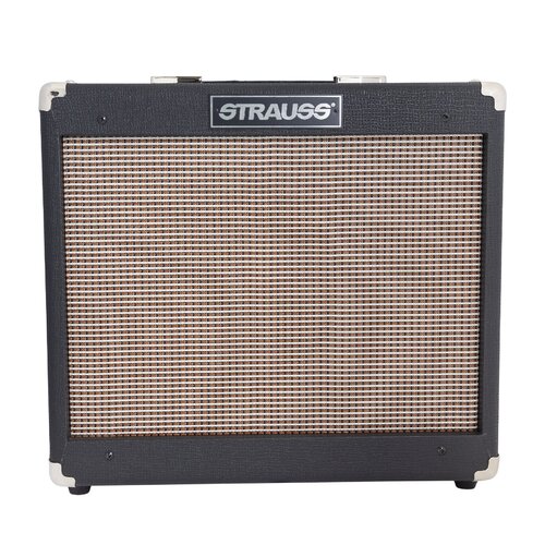 STRAUSS SVT-15R 15 Watt Valve Guitar Amp Combo with Reverb and 10 inch Celestion Speaker in Black SVT-15R-BLK