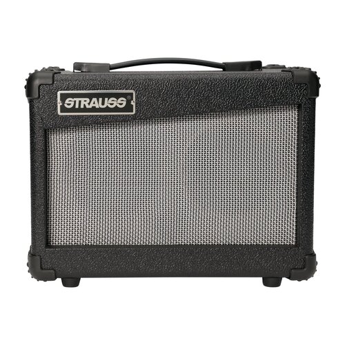 STRAUSS LEGACY 20 Watt Solid State Acoustic Guitar Amplifier with 2 x 5 inch Speakers in Black SLA-20A-BLK