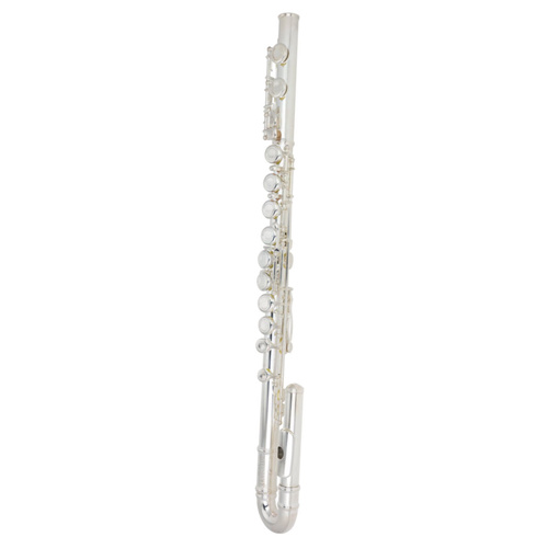 STEINHOFF KSO-FL38-SLV Intermediate Student C Flute in Silver has Twin Heads with Case