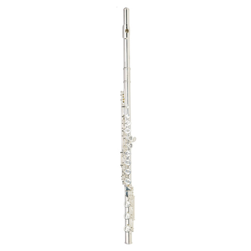 STEINHOFF KSO-FL40-SLV Intermediate Student C Flute Offset G Split E Mechanism in Silver with Case