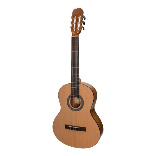 SANCHEZ 3/4 Size Student Classical Guitar with Laminate Spruce Top and Laminate Acacia Back and Sides SC-36-SA