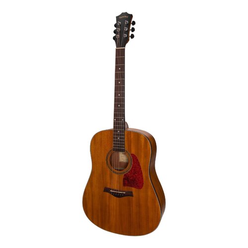 SANCHEZ 6 String Dreadnought/Electric Guitar with Laminate Koa Top, Back and Sides