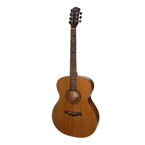 SANCHEZ 6 String Acoustic Small Body Guitar with Laminate Acacia Top, Back and Sides SF-18-ACA