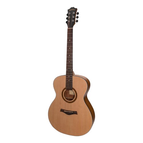 SANCHEZ 6 String Acoustic Small Body Guitar with Laminate Spruce Top and Laminate Acacia Back and Sides SF-18-SA