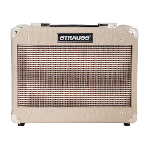 STRAUSS SM-T5 5 Watt Valve Guitar Amp Combo 8 inch Celestion Speaker in Cream SM-T5-CRM
