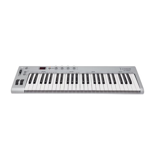 CROWN 49 Key MIDI USB Keyboard Controller in Silver CK-49MIDI-SLV