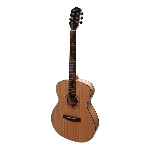 MARTINEZ 25 6 String Small Body Acoustic/Electric Guitar in Mindi-Wood Natural Satin