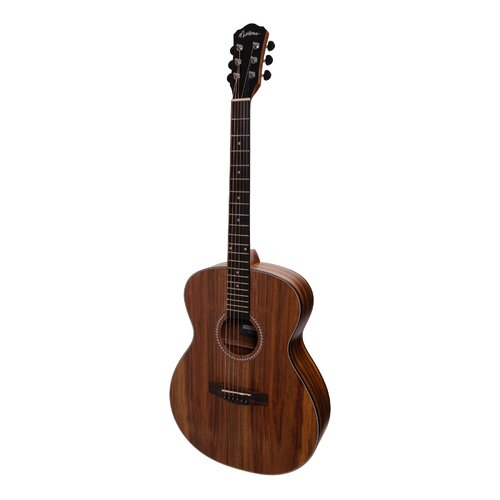 MARTINEZ 25 6 String Small Body Acoustic/Electric Guitar in Rosewood Natural Satin