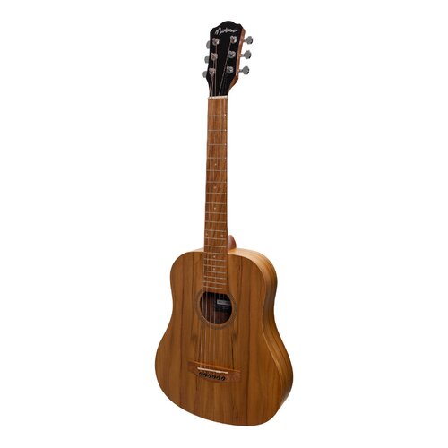 MARTINEZ MZP-BT2 6 String Babe Traveller Acoustic/Electric Guitar with Laminate Jati-Teakwood Top, Back and Sides