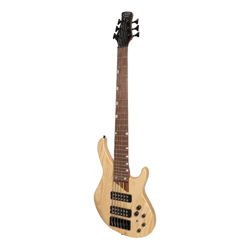 J&D LUTHIERS 48 JD-4806 6 String Electric Bass Guitar with an Ash Body in Natural Satin JD-4806-ASH