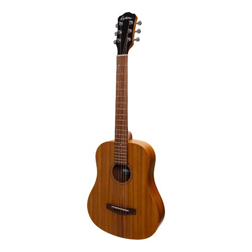 MARTINEZ MZP-BT2L 6 String Left Hand Babe Traveller Acoustic/Electric Guitar Laminate Koa Top, Back and Sides MZP-BT2L-KOA
