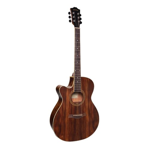 SANCHEZ SFC-18L 6 String Left Hand Small Body Acoustic/Electric Cutaway Guitar with Laminate Rosewood Top