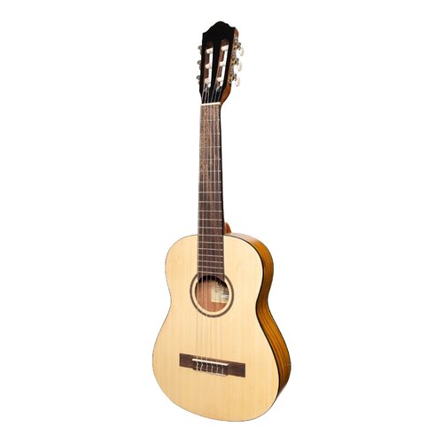 MARTINEZ 1/2 Size Classical Guitar Only with Built-in Tuner Spruce Top/Koa Back & Sides