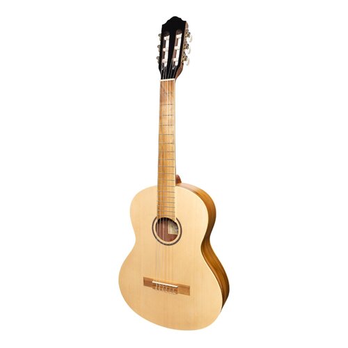 MARTINEZ 3/4 Size Slim Jim Classical Guitar Only with Built-in Tuner Spruce Top/Jati Back & Side