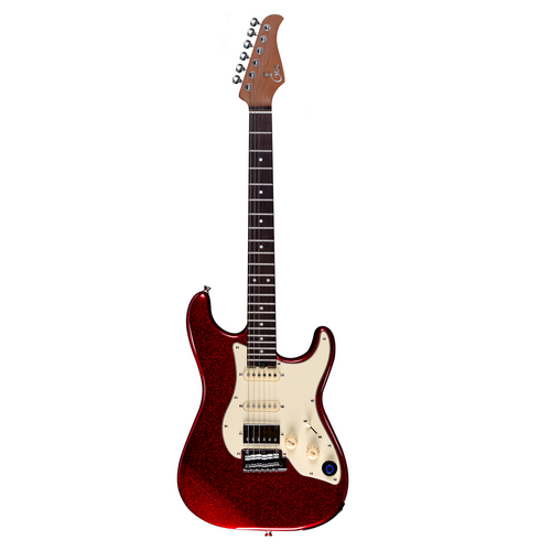 MOOER GTRS-S800 INTELLIGENT 6 String Electric Guitar with Rosewood Fretboard and Gig Bag in Red