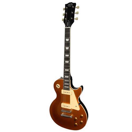 J&D JDL-LSS-GT LES PAUL STYLE ELECTRIC GTR WITH P90S GOLD TOP