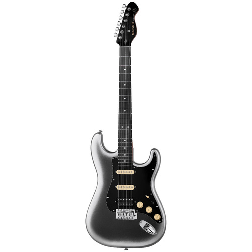 MOOER MSC10 STRAT STYLE ELECTRIC GTR H/S/S DARK SILVER
