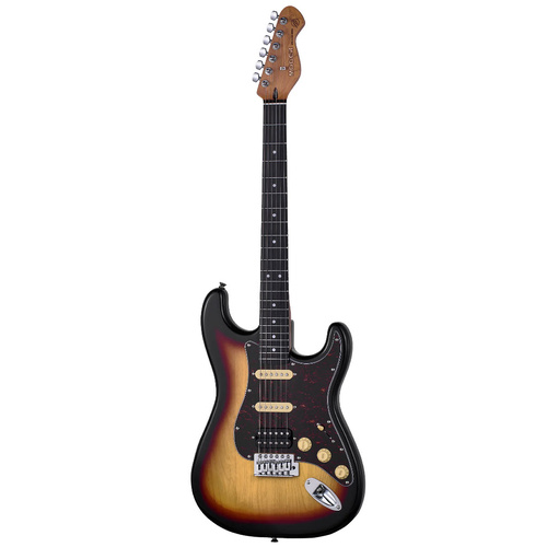 MOOER MSC10 STRAT STYLE ELECTRIC GTR H/S/S TOBACCO SUNBURST