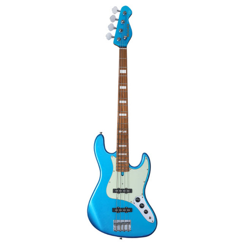 MOOER MBJ410 4 STRING BASS GTR W/GIG BAG METALLIC BLUE