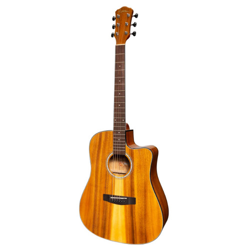 MARTINEZ DREADNOUGHT/ELECTRIC CUTAWAY GTR GLOSS KOA