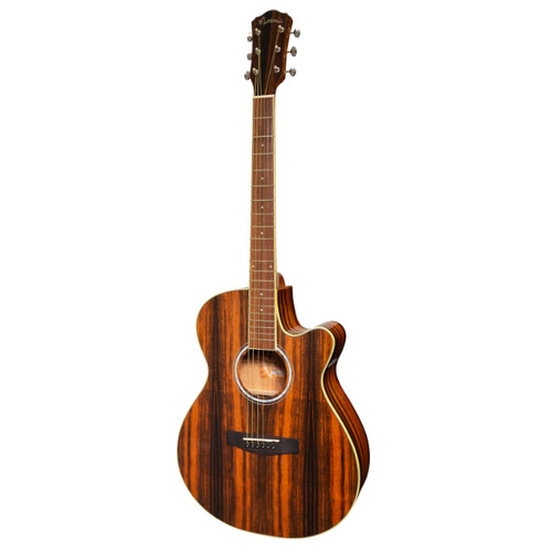 MARTINEZ MFC-51G-AMA FOLK SIZE ACOUSTIC/ELECTRIC CUTAWAY GTR GLOSS AMARA