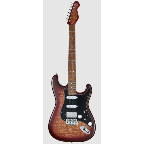 MOOER MSC20 PRO STRAT STYLE ELECTRIC GTR H/S/S AMBER BROWN