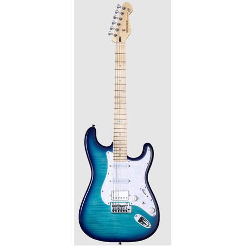 MOOER MSC30 PRO STRAT STYLE ELECTRIC GTR H/S/S LAKE BLUE