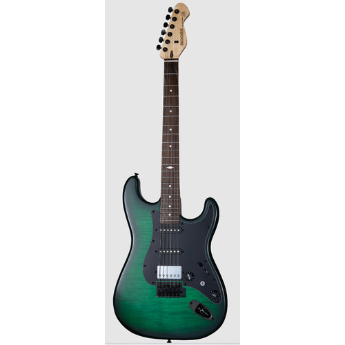 MOOER MSC31 PRO STRAT STYLE ELECTRIC GTR H/S/S GREEN BURST