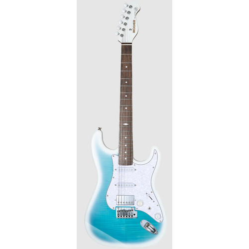MOOER MSC41 PRO STRAT STYLE ELECTRIC GTR H/S/S BLUE BURST