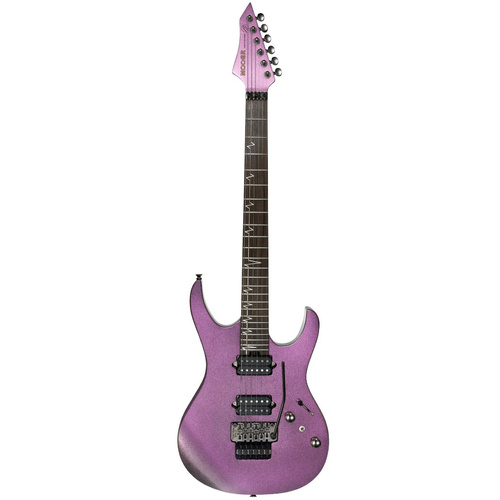 MOOER MMT100FR-AURPNK DOUBLE CUTAWAY ELECTRIC GTR H/H AURORA PINK FLOYD ROSE
