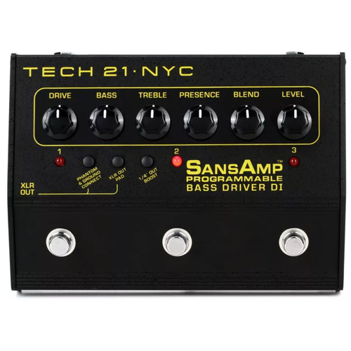 TECH 21 NYC Programmable Bass Driver DI Pedal