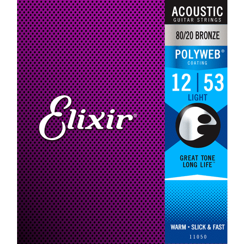 ELIXIR POLYWEB 12/53 Acoustic String Set 80/20 Bronze Light E11050