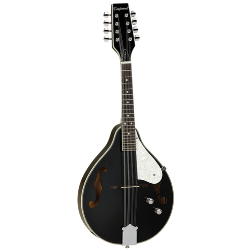 TANGLEWOOD UNION TWMTBKPE Teardrop Mandolin with F Hole and Pickup in Black Gloss
