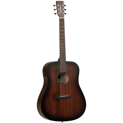 TANGLEWOOD CROSSROADS 6 String Dreadnought/Electric Guitar in Whiskey Barrel Burst Satin
