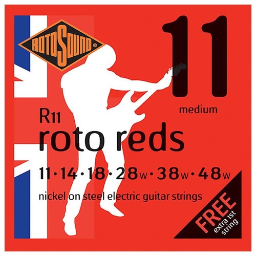 ROTOSOUND R11 Electric Guitar String Set 11-48 Nickel on Steel Medium