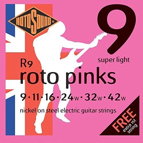 ROTOSOUND R9 Electric Guitar String Set 09-42 Nickel on Steel Super Lights