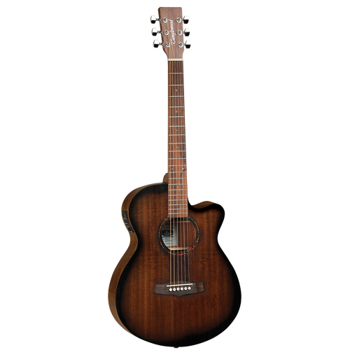 TANGLEWOOD CROSSROADS TWCRSFCE 6 String Super Folk/Electric Cutaway Guitar in Whiskey Barrel Burst Satin