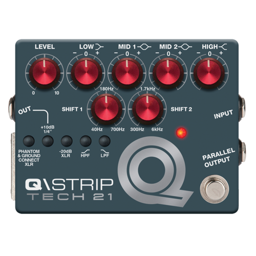 TECH 21 NYC Q/STRIP 4 Band EQ Channel Strip Pedal